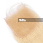 HD 613 Platinum Blonde 5*5 Straight Lace Closure - MILAN HAIR DESIRE